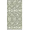 Home and Living Tapis vinyle lignes d'étoiles vertes 60x200cm