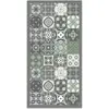 Home and Living Tapis vinyle carreaux ciments vert 80x250cm