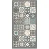 Panorama Tapis Vinyle Cuisine Salon - Différentes Tailles - (Carreaux Ciments Gris 40x80 cm)