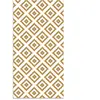 Home and Living Tapis vinyle carrés moutarde 140x200cm