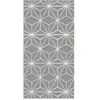 Home and Living Tapis vinyle lignes d'étoiles grises 140x200cm