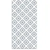 Home and Living Tapis vinyle carrés bleus 80x250cm