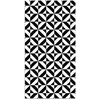 Home and Living Tapis vinyle forme géométrique noir 200x200cm