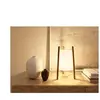 LEDsC4 WOODY-Lampe à poser Bois/Textile H41cm