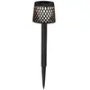 Newgarden lampe solaire LED Gretita, noir, piquet de terre, 4 pièces