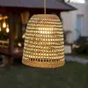 Lampe à suspension sans câbles en fibres naturelles MOOVERE