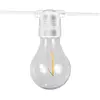 newgarden Guirlande Solaire et Rechargeable avec 10 Ampoules Allegra 126 - Couleur Blanc
