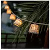 Guirlande lumineuse étanche 10 ampoules cordon jute Aurora - New Garden
