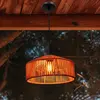 Suspension Newgarden Calabardina, marron, cordon, Ø30cm, IP44