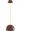 MARSET lampe à poser LED rechargeable Sips, marron/doré, 31 cm, acier