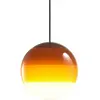 Suspension globe 20 cm ambre Dipping Light - Marset
