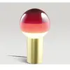 Lampe de table MARSET Dipping Light, hauteur 22 cm, rouge/laiton