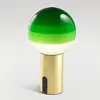 Dipping Light Portable Lampe de Table Green/Brushed Brass - Marset