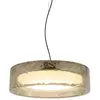 Suspension LED MARSET Ringo, Ø 70 cm, gris fumé, plastique