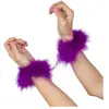 Secret Play Menottes marabou violet