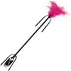 Secret Play Black &amp Fuchsia Whip &amp Feather 1 pièce