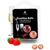 Secret Play Set 2 Balles Brésiliennes Fraise Cava Aroma 8 Gr