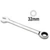 Jbm 32 Mm Combination Ratchet Wrench 32mm Argenté