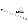 JBM - 13450 clés artic. avec cliquet 14x15mm