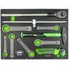 Jbm Clé à Cliquet Hammer. Handle And Sloging In Eva Tray Spanner