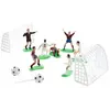 DEKORA DEKOBACK 02-08-00005 SET DE DÉCORATION POUR GÂTEAUX TERRAIN DE FOOTBALL 10 PIÈCES
