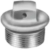Mega bouchon male - fonte malléable 290 galvanisée - 26x34 - atusa 29005005