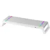 Mars Gaming Support Moniteur RGB Chroma MGS-ONE Blanc Taille Ajustable USB 2.0