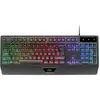 Mars Gaming MK124 Clavier Ergonomique H-Mech FRGB Repose-Poignet Anti-ghosting Français Noir