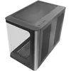 Mars Gaming MC-FUSION Gaming ATX Verre trempé incurvé à double chambre Noir