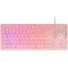 MARS GAMING Clavier TKL H-Mech FRGB MK023, Anti-ghosting Rose Langue Français