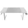 Bureau gamer - Mars Gaming - MGD-X140 - 140x60 cm - Blanc - Système de câbles intégré