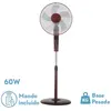 FABRILAMP Ventilateur Sur Pied Lightning Bordeaux/Noir 60W Oscillant