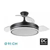 Fabrilamp - Ventilateur dc Bayomo Noir 72W 3 Pales Déployables