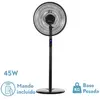 FABRILAMP Ventilateur Sur Pied Icon Noir 45W Oscillant