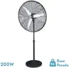 FABRILAMP Ventilateur sur pied Alarcon 200w noir 3 vitesses 80d 3asp.a...