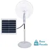 FABRILAMP Ventilateur solaire sur pied Frontera blanc 20w 3 vitesses 5 pales batterie au lithium fixe et rotative Regx43x38cm