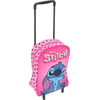 Petit trolley rose maternelle lilo et stitch disney 31cm cartable à  roulettes