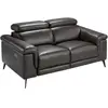 Canapé 2 places en cuir avec relax 6050C, 170 x 103 x 99 cm. -