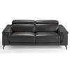 Canapé 3 places en cuir avec relax 6051C, 215 x 103 x 99 cm. -
