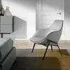 Angel Cerda Fauteuil Confident en tissu gris