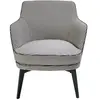 Angel Cerda Fauteuil tissu pied poule brun et noir