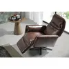 Angel Cerda Fauteuil pivotant double relax en cuir