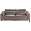 Canapé 3 places en cuir de vachette 6105C, 215 x 103 x 99 cm. -