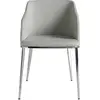 AC ANGEL CERDÁ Chaise en tissu et acier chromé 4050C, 51 x 56 x 79 cm. -