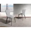 Chaise en tissu et pieds en acier noir 4010C, 53 x 61 x 82 cm. -