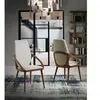 Angel Cerda Chaise en simili cuir et effet bois noyer