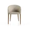 AC ANGEL CERDÁ Chaise en tissu avec pieds en bois noyer 4007C, 59 x 56 x 78 cm. -