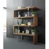 AC ANGEL CERDÁ Etagère en noyer et acier 3079C, 130 x 35 x 170 cm. -