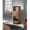 Angel Cerda Meuble bar pivotant de noyer 3115C, 43 x 40 x 128 cm. -