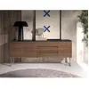 Angel Cerdá Buffet En Bois Et Plateau En Verre